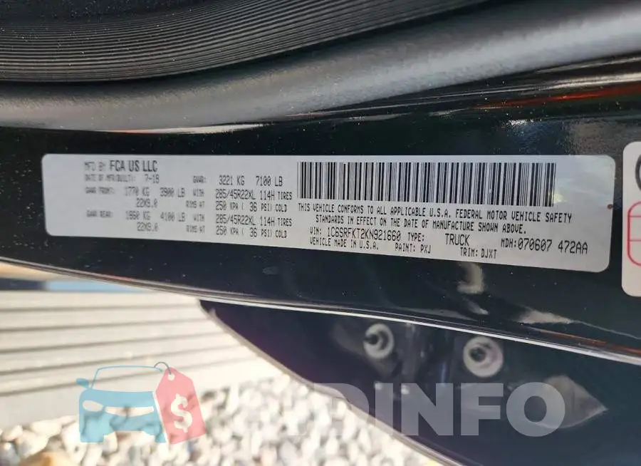 1C6SRFKT2KN921660 Photo# 12