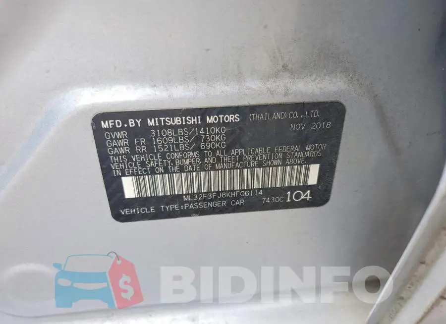 ML32F3FJ8KHF06114 Photo# 12