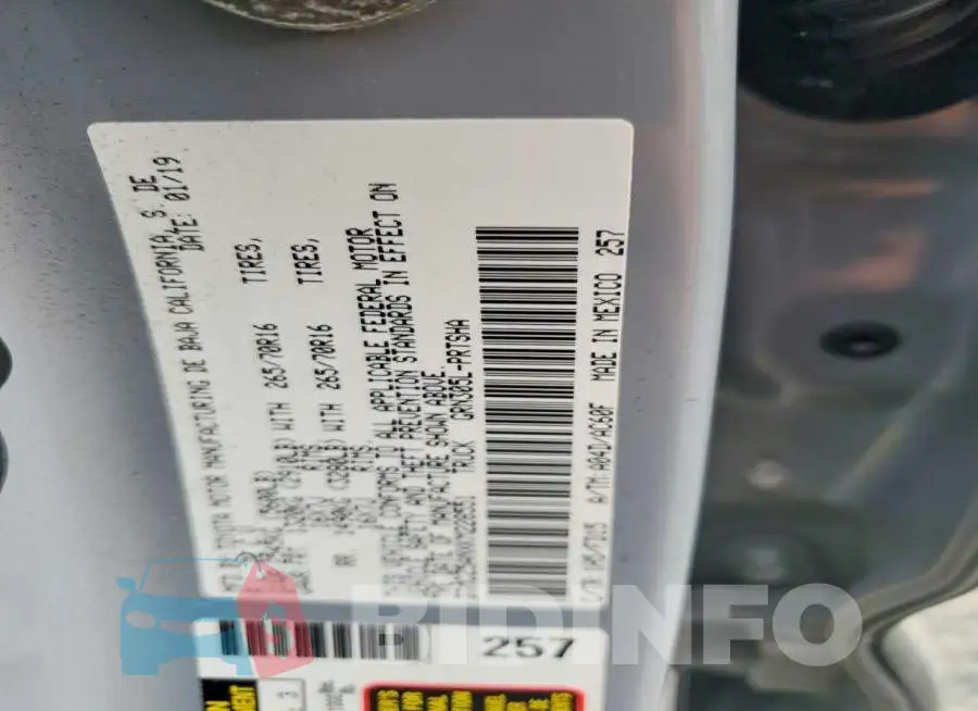 3TMCZ5ANXKM228551 Photo# 12