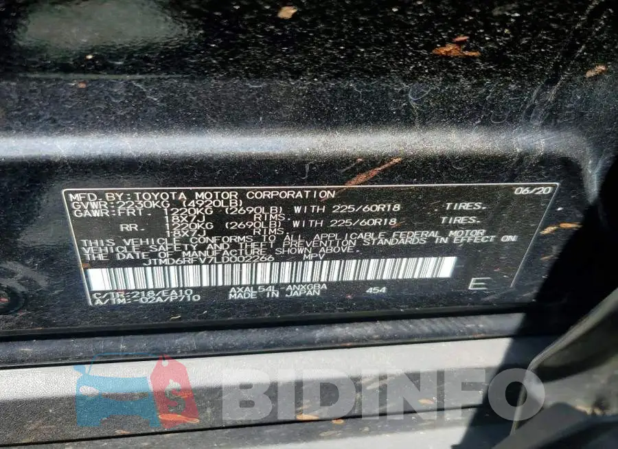 JTMD6RFV7LD002266 Photo# 13