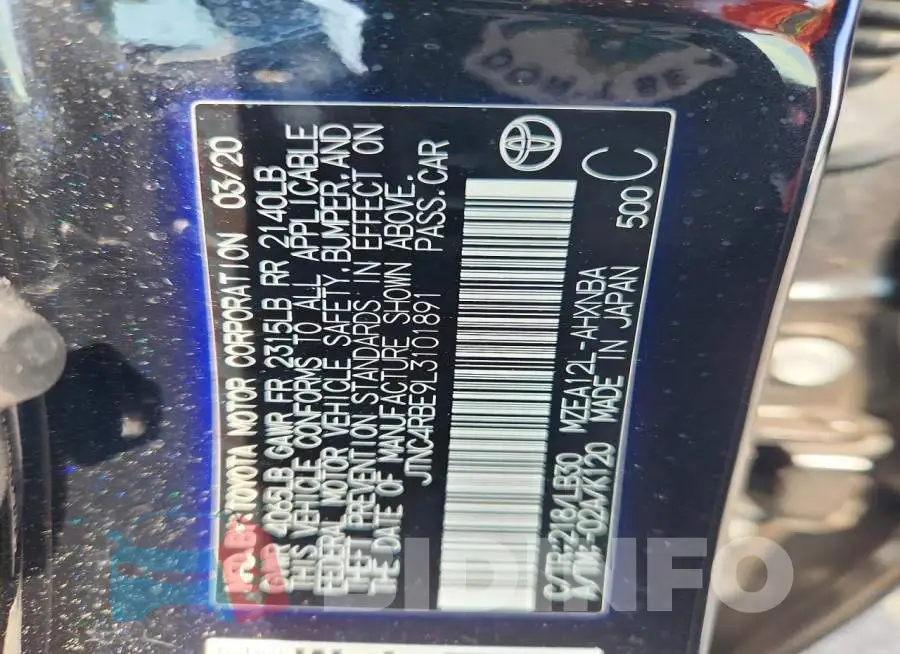 JTNC4RBE9L3101891 Photo# 12