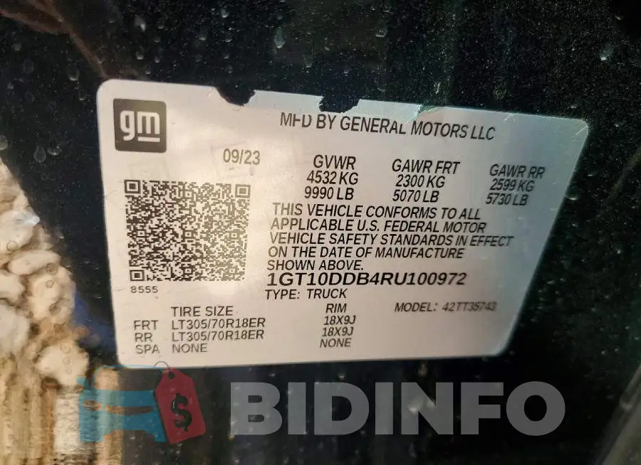 1GT10DDB4RU100972 Photo# 12