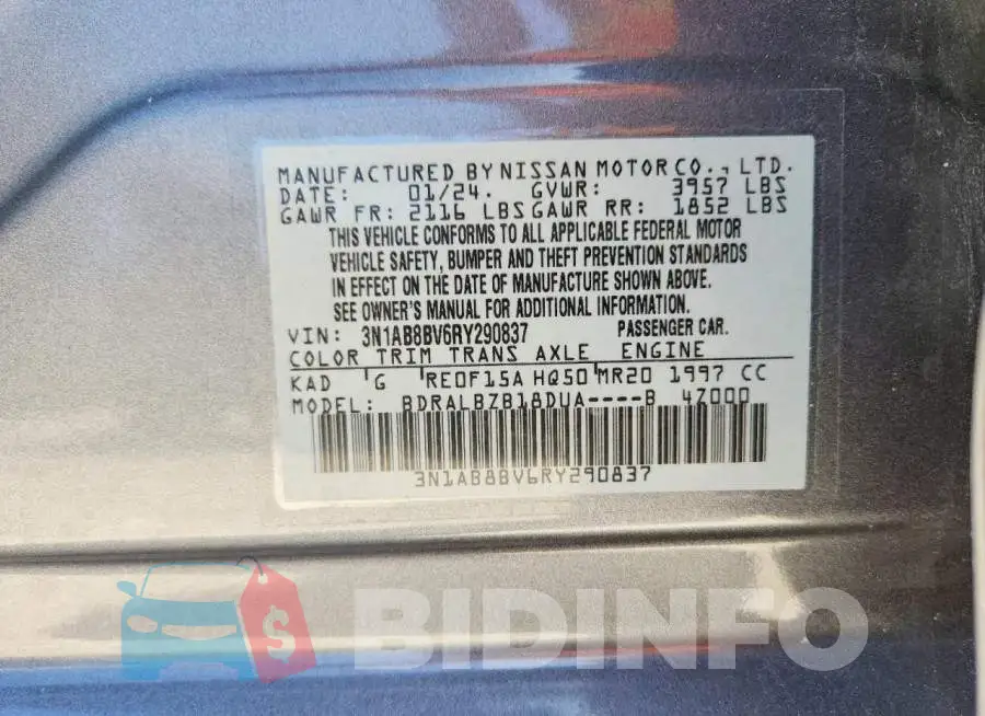 3N1AB8BV6RY290837 Photo# 12