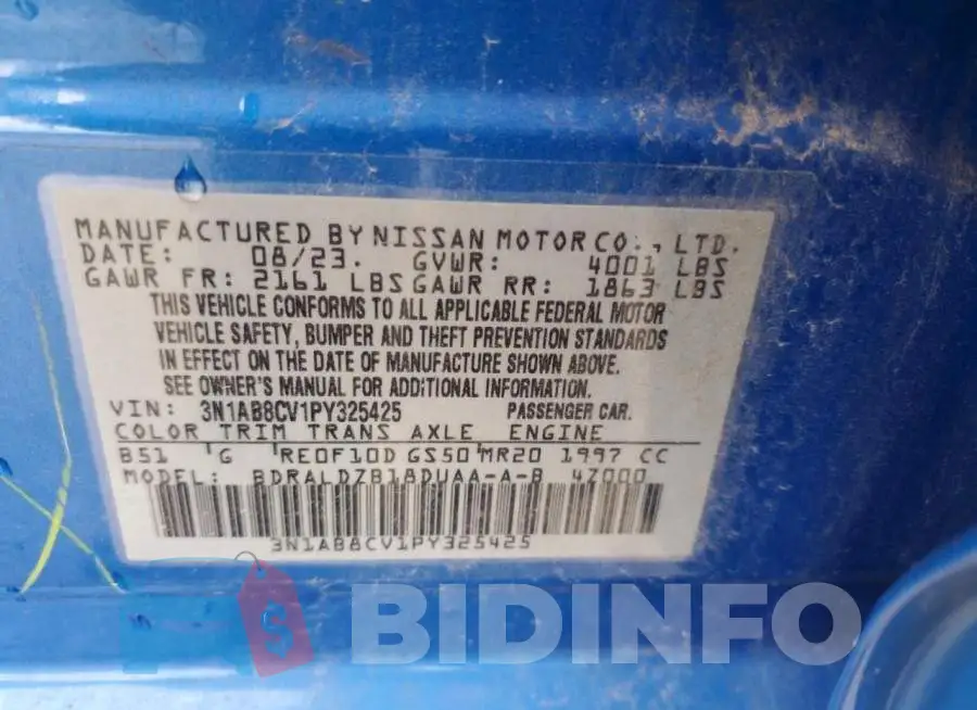 3N1AB8CV1PY325425 Photo# 12