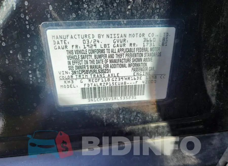 3N1CP5BV5RL535231 Photo# 12