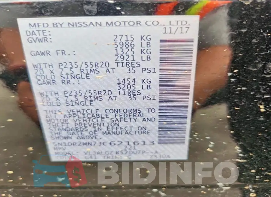 5N1DR2MN7JC621613 Photo# 13
