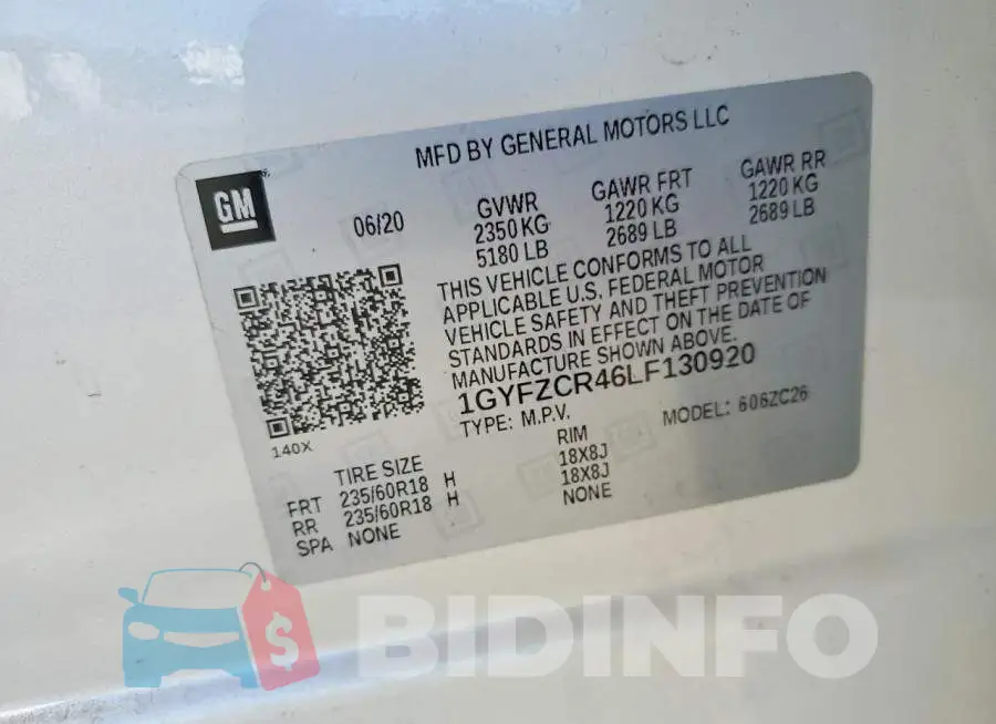 1GYFZCR46LF130920 Photo# 13