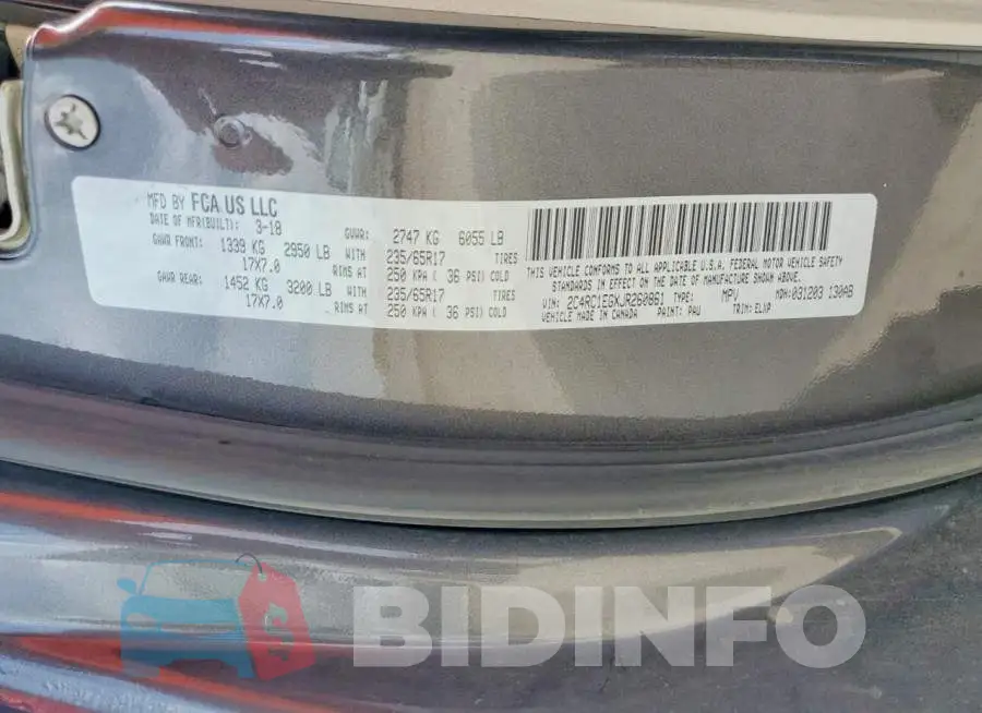 2C4RC1EGXJR260861 Photo# 13