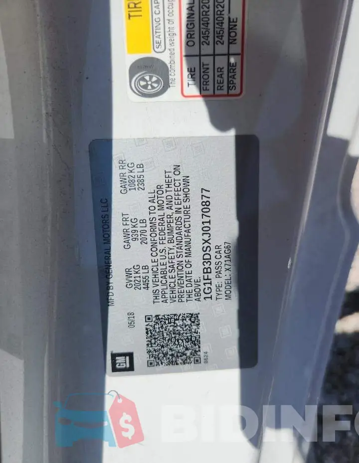 1G1FB3DSXJ0170877 Photo# 12