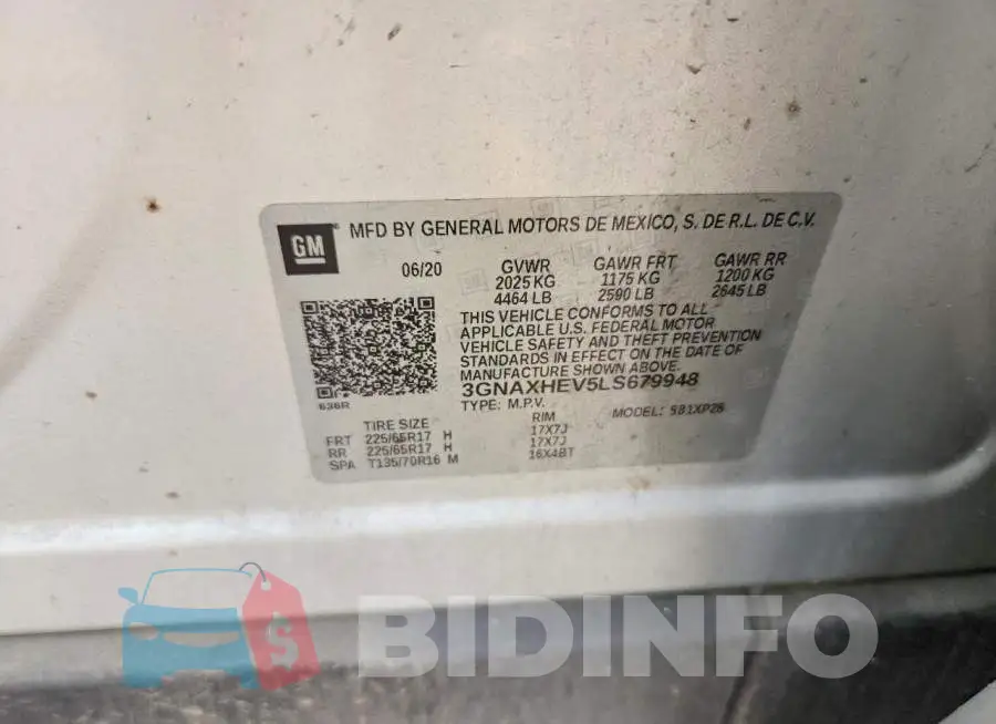 3GNAXHEV5LS679948 Photo# 13