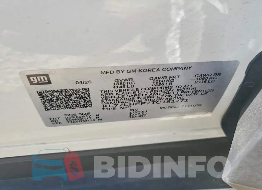 KL77LHEP7TC181771 Photo# 13