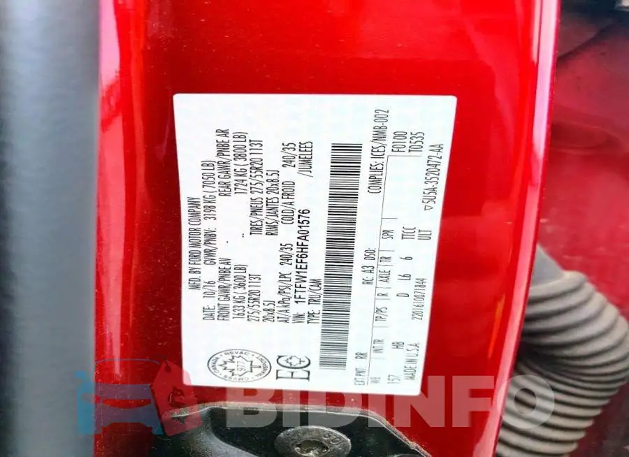 1FTFW1EF6HFA01576 Photo# 12
