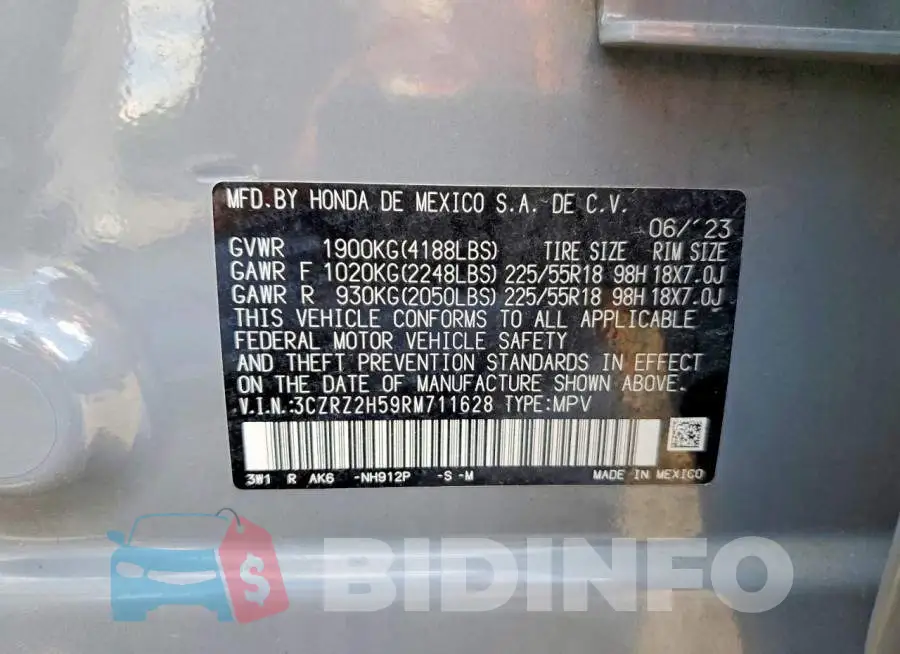 3CZRZ2H59RM711628 Photo# 14