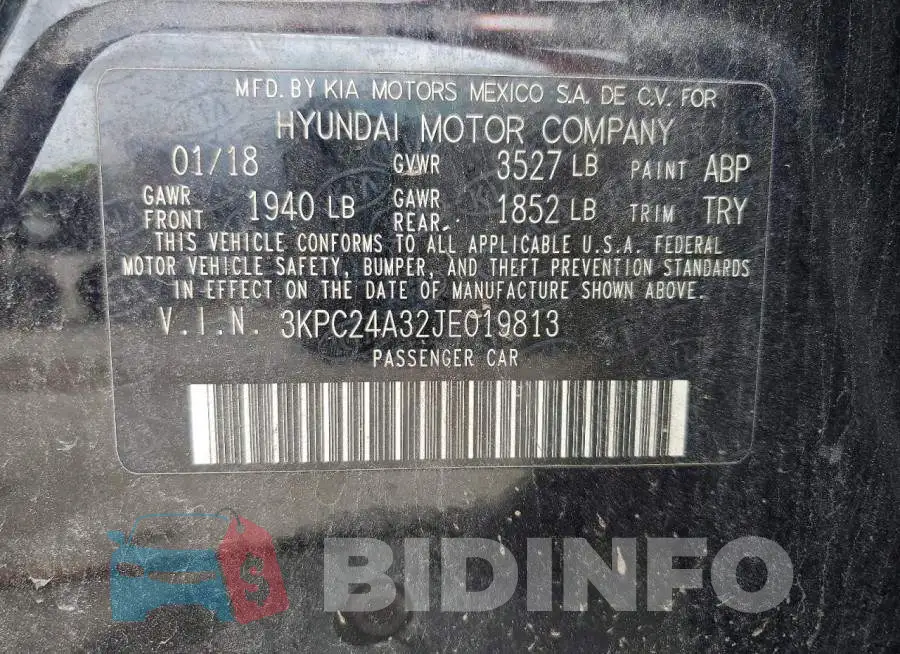 3KPC24A32JE019813 Photo# 12