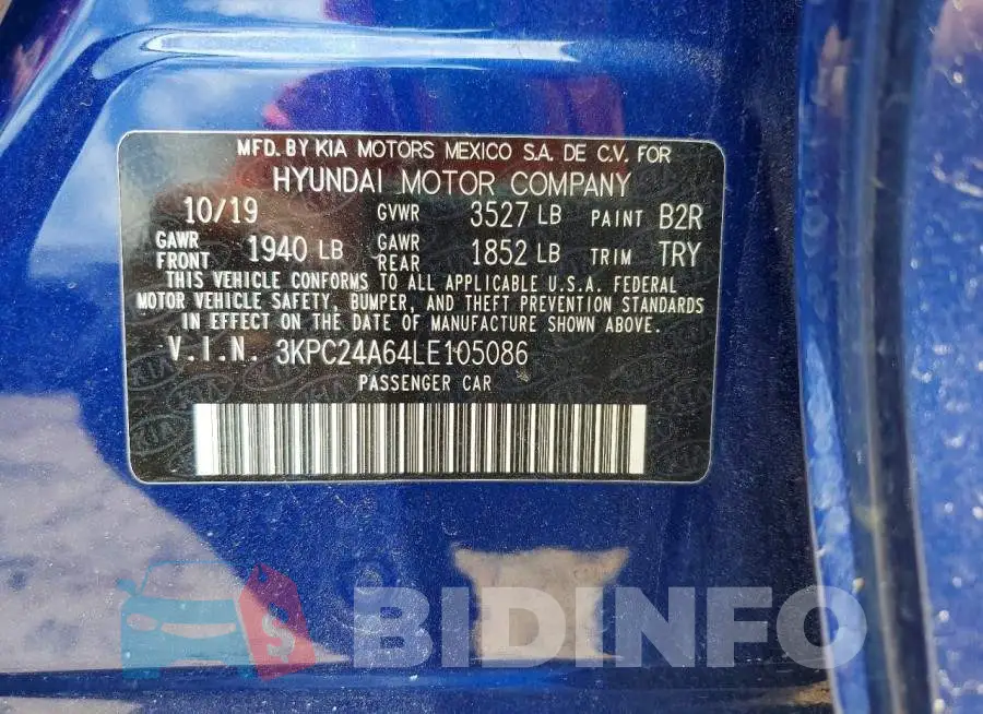 3KPC24A64LE105086 Photo# 12