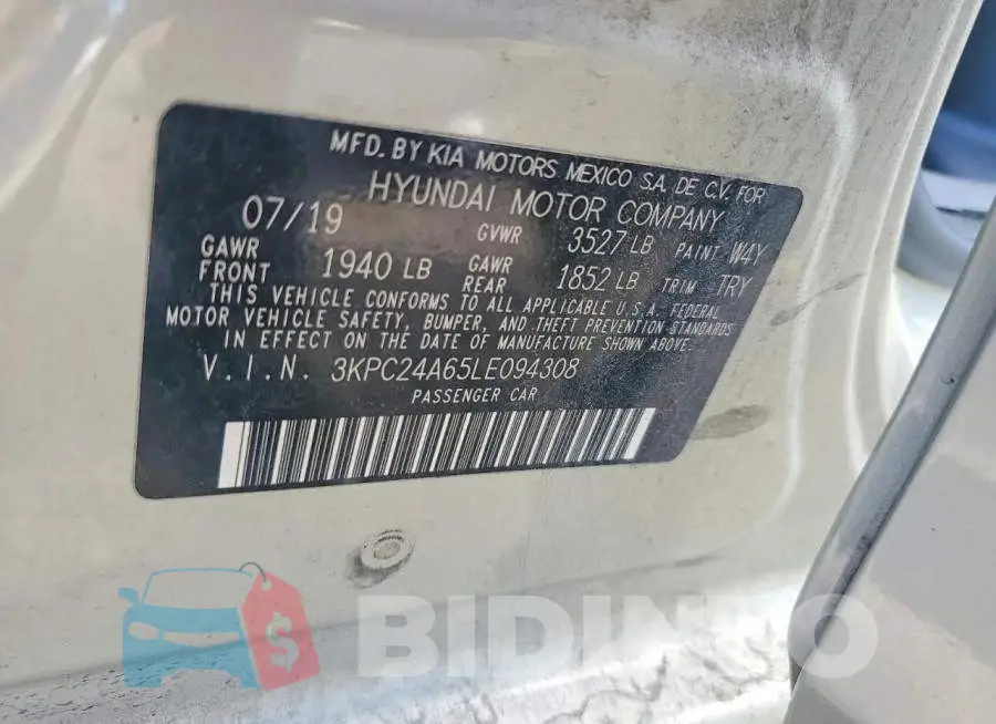 3KPC24A65LE094308 Photo# 12
