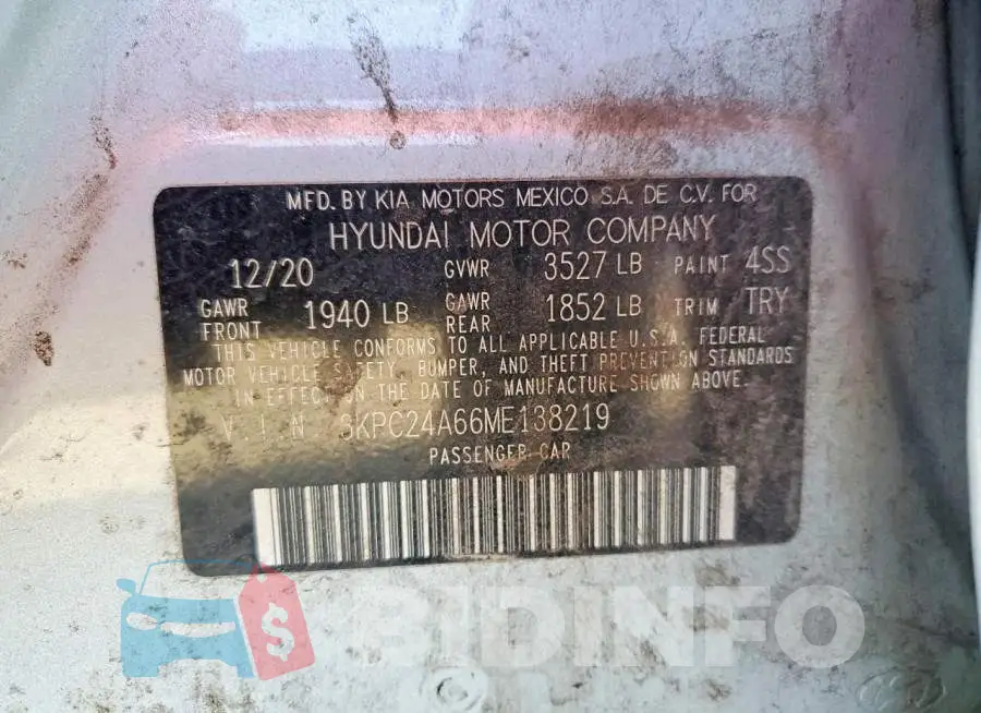3KPC24A66ME138219 Photo# 12
