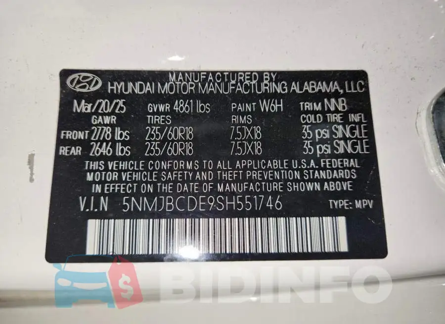 5NMJBCDE9SH551746 Photo# 13