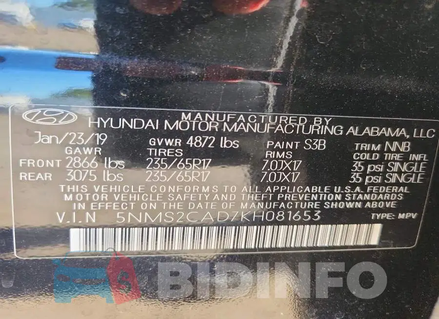 5NMS2CAD7KH081653 Photo# 13