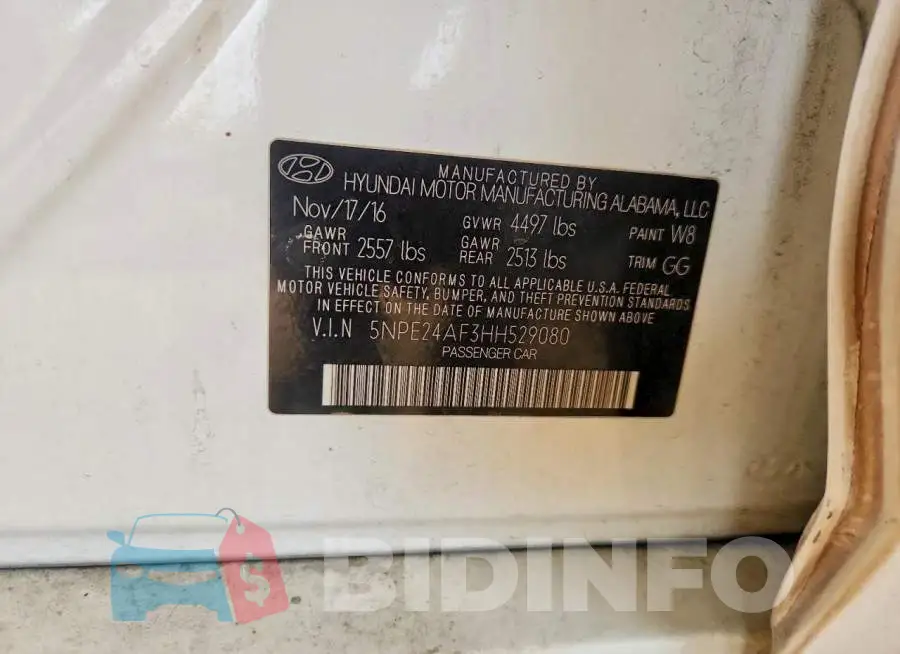 5NPE24AF3HH529080 Photo# 13