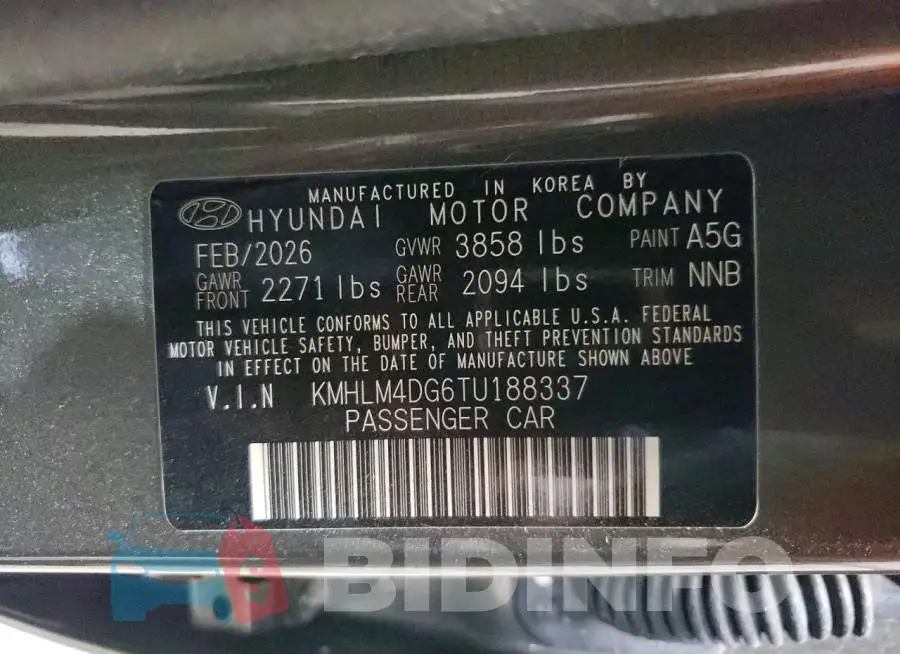 KMHLM4DG6TU188337 Photo# 12