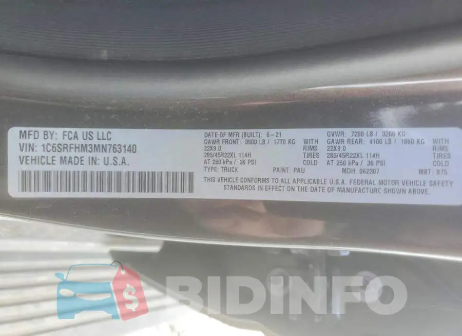 1C6SRFHM3MN763140 Photo# 13