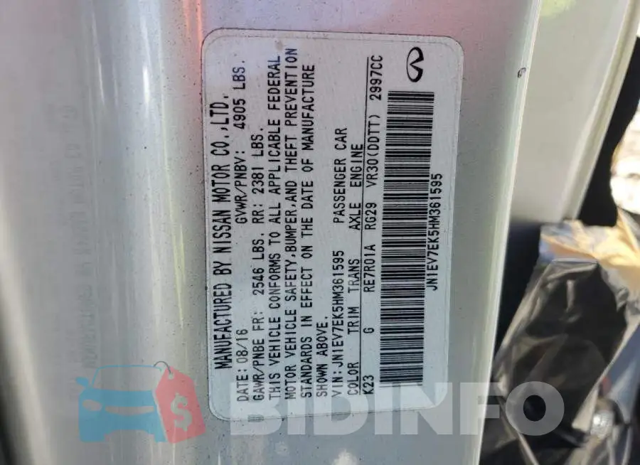 JN1EV7EK5HM361595 Photo# 13