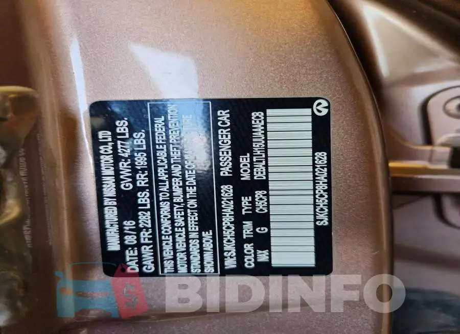 SJKCH5CP8HA021628 Photo# 12