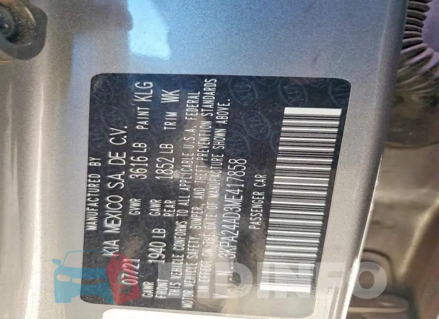 3KPA24AD3ME417858 Photo# 12