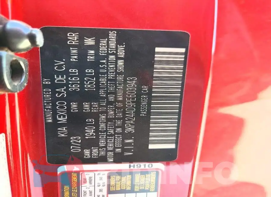 3KPA24AD9PE603943 Photo# 12