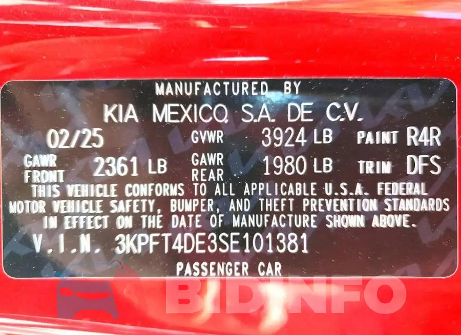3KPFT4DE3SE101381 Photo# 13