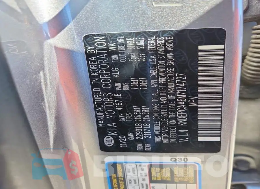 KNDEPCAA6M7174727 Photo# 13