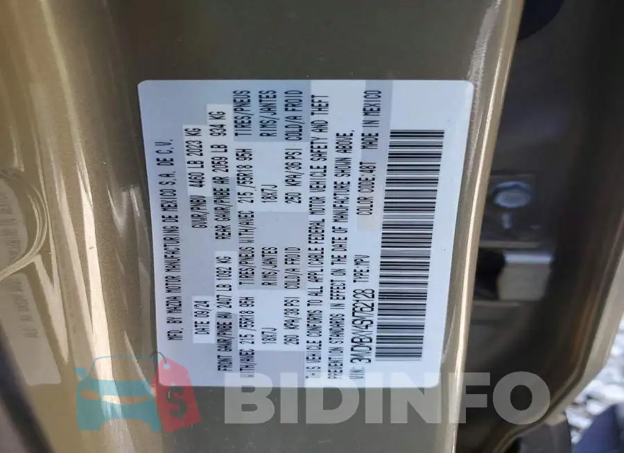 3MVDMBXY4SM762128 Photo# 13