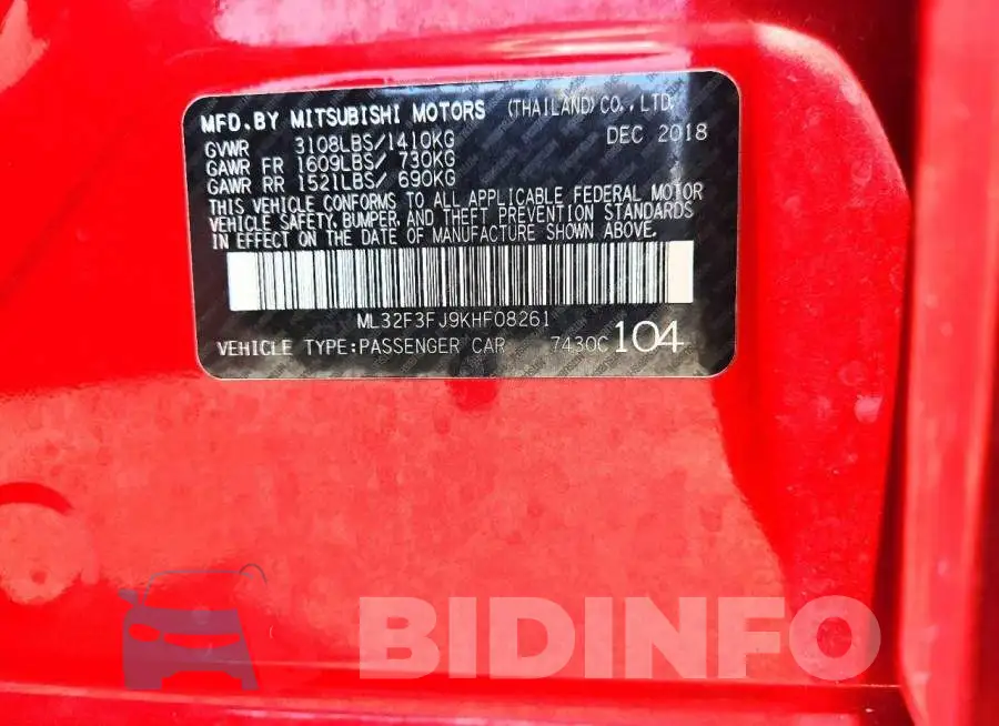 ML32F3FJ9KHF08261 Photo# 12