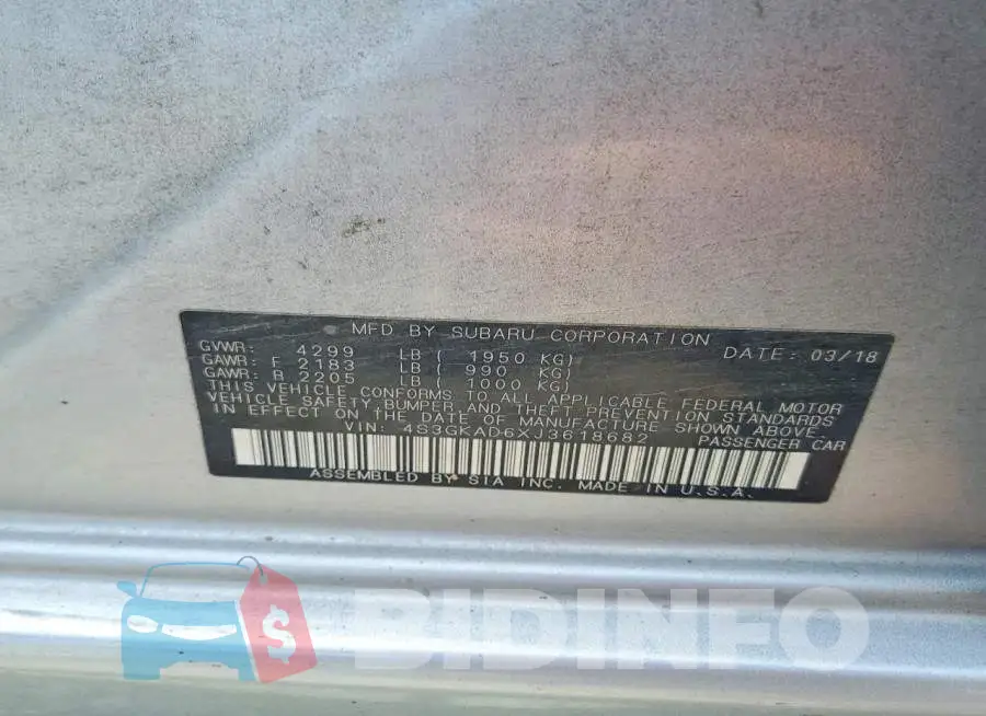 4S3GKAD6XJ3618682 Photo# 13