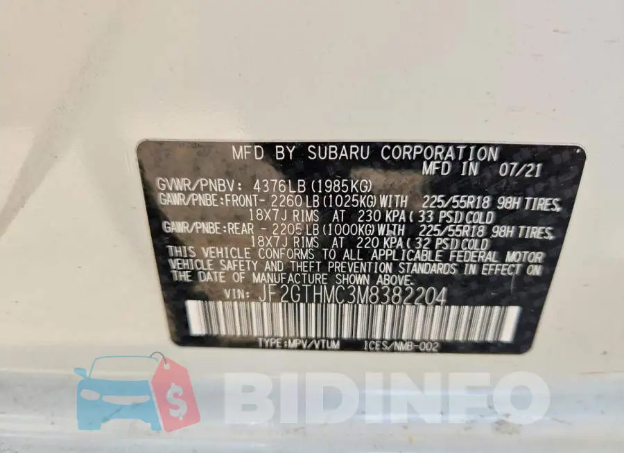 JF2GTHMC3M8382204 Photo# 13