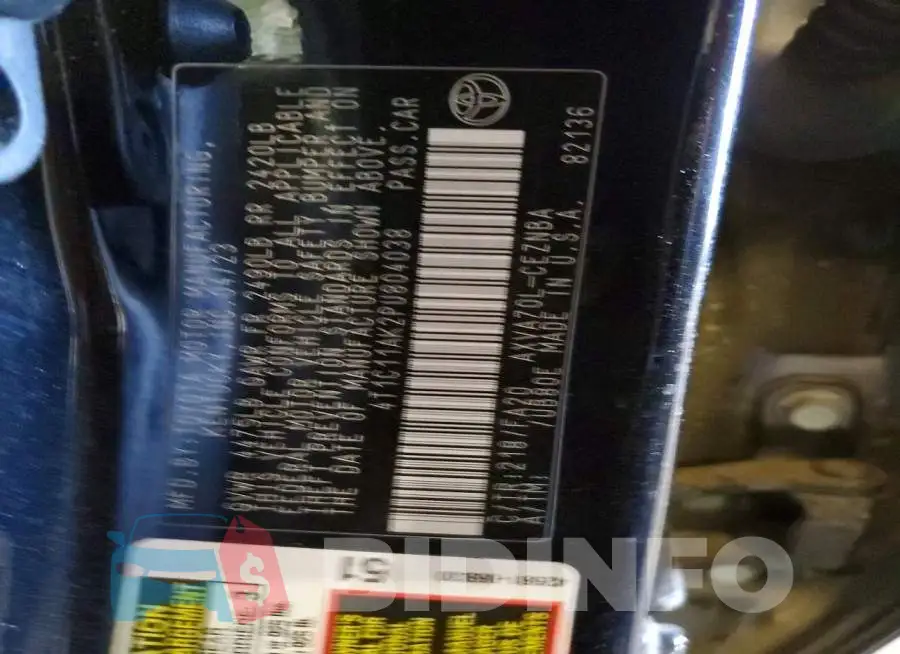 4T1C11AK2PU804038 Photo# 12