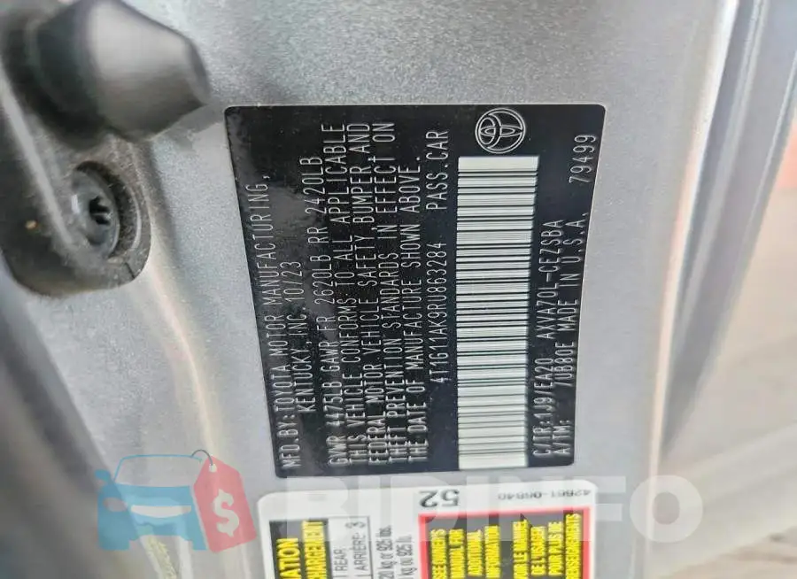 4T1G11AK9RU863284 Photo# 12