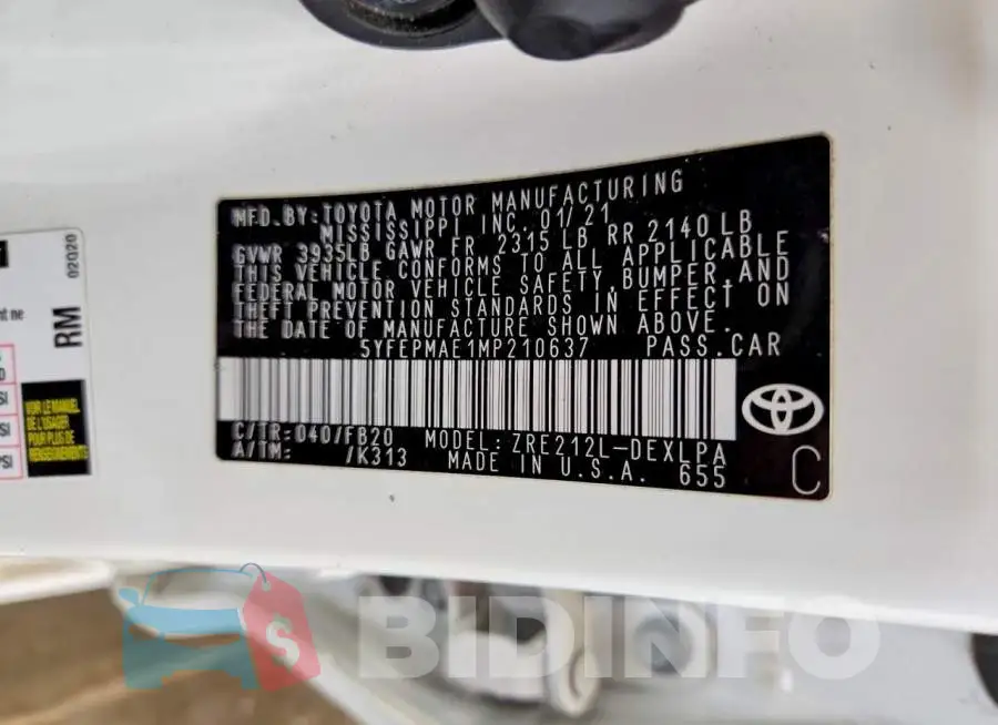 5YFEPMAE1MP210637 Photo# 12