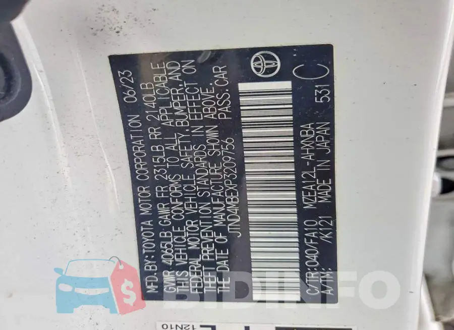 JTND4MBEXP3209756 Photo# 12