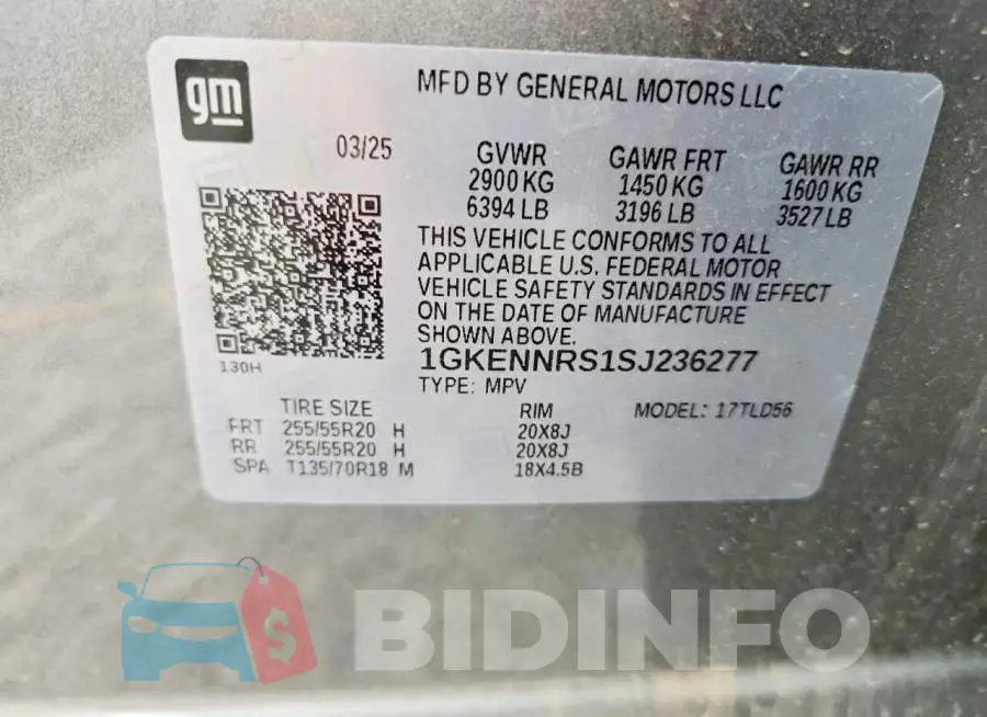 1GKENNRS1SJ236277 Photo# 13