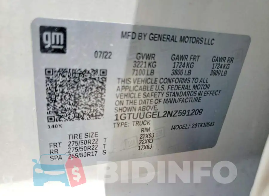 1GTUUGEL2NZ591209 Photo# 13