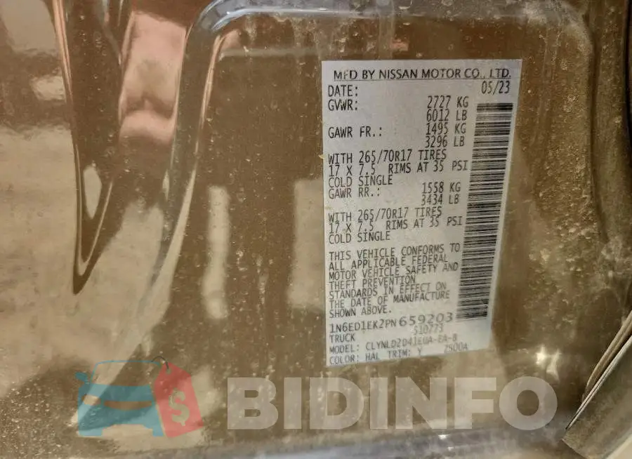 1N6ED1EK2PN659203 Photo# 12