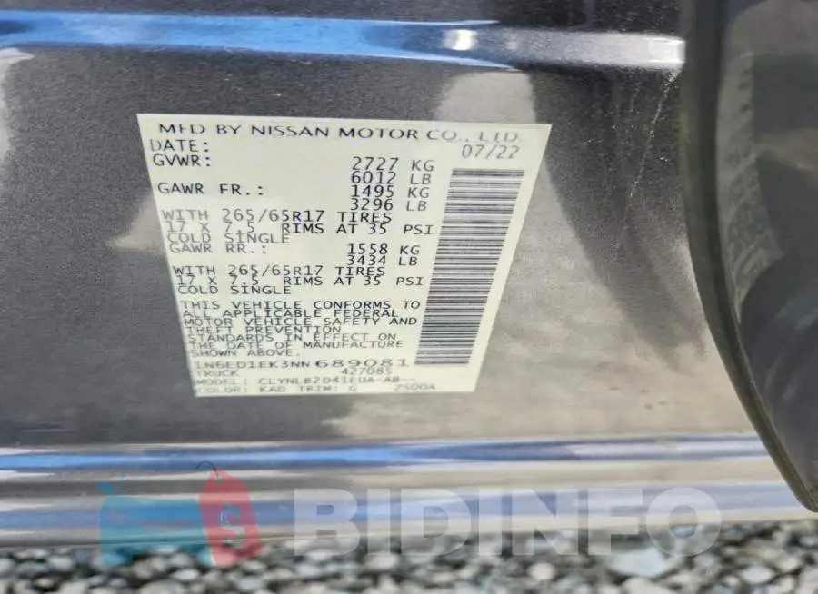 1N6ED1EK3NN689081 Photo# 13