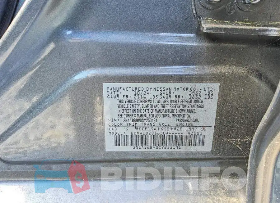 3N1AB8BV0SY253191 Photo# 12