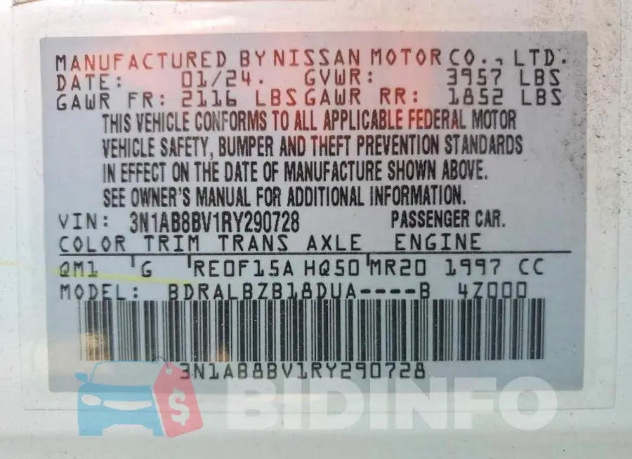 3N1AB8BV1RY290728 Photo# 12