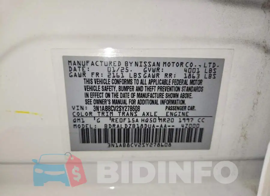 3N1AB8CV2SY278608 Photo# 12