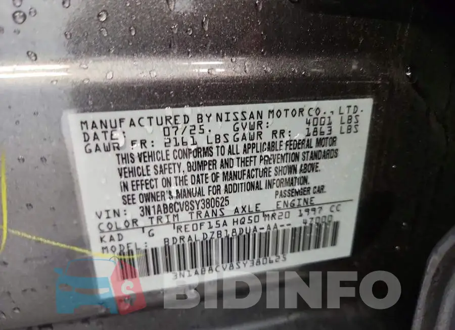 3N1AB8CV8SY380625 Photo# 12
