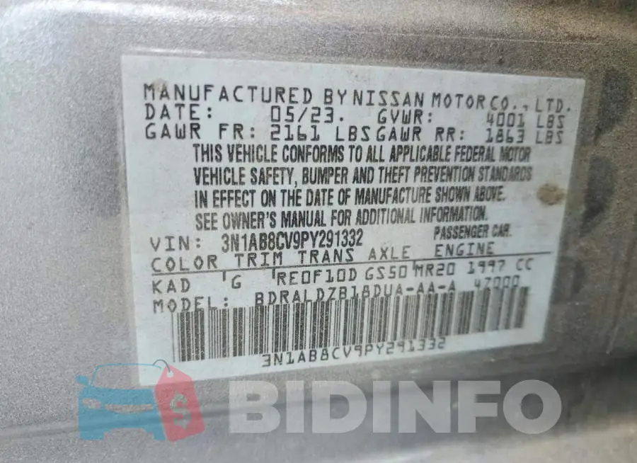 3N1AB8CV9PY291332 Photo# 12