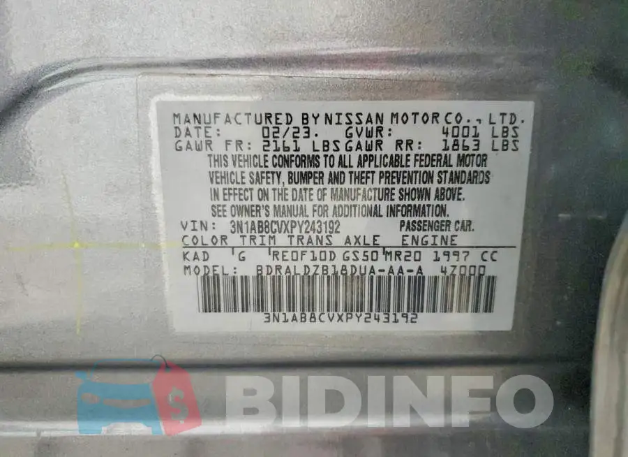 3N1AB8CVXPY243192 Photo# 12